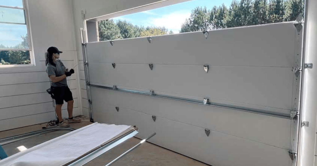 how to fix garage door off track