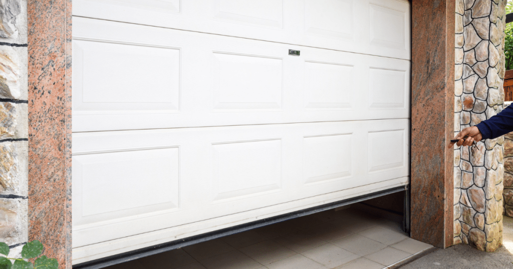 How do you fix a garage door that won’t close all the way?